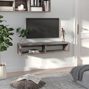 Scuro Grey Montata a Parete TV Stand mobile per Console per Casa e Ufficio o Soggiorno Moderno mensola galleggiante - Product Image 6