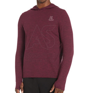 Vêtements de sport pour hommes, sweats à capuche de couleur unie, prix de gros, sweats à capuche slim fit pour hommes - Product Image 3