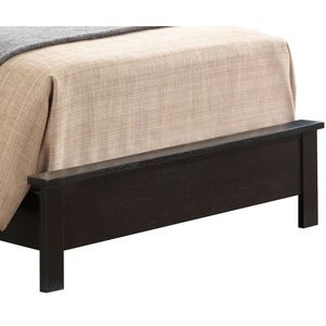 Elegante Letto Singolo Transizionale in Legno Nero - Product Image 3