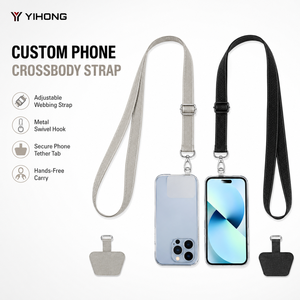 Sangle de téléphone <span class=keywords><strong>portable</strong></span> universelle réglable avec cordon d'épaule du fabricant, marque YH, longueur 120 cm pour téléphone - Product Image 1