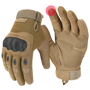 Guantes de Motociclismo de Cuero de Alta Calidad, Último Modelo, con Palma de Silicona y Protección Táctil para Pantalla Completa - Product Image 1