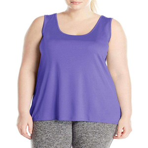 Camiseta sin Mangas Casual de Verano para Mujer, Tallas Grandes, Servicio OEM, Secado Rápido, Ecológica, Transpirable, 100% Algodón - Product Image 2