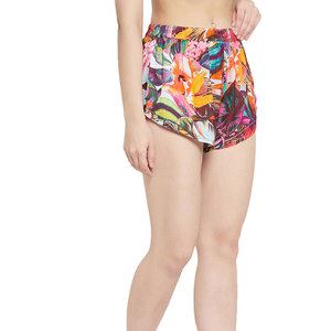 Shorts de Mujer con Estampado Floral, Cintura Alta Elástica, Tejido Transpirable, Estilo Casual, Corte Regular - Product Image 6