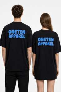 Camiseta Blanca Extra Grande para Hombre ONETEN APPAREL con Estampado '90' en Negro, Manga Corta, Informal, de Algodón Transpirable, Cuello Redondo - Product Image 6