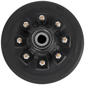 1 paquete de tambor de freno eléctrico para remolque, 8 orificios, círculo de pernos de 4 pulgadas, larga vida útil, para ejes de remolque de 7000 lb, tambor de freno duradero para - Product Image 6