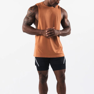 Camiseta sin mangas para hombre, totalmente moderna y sostenible, a los precios más bajos, estilo urbano, para verano, cuello redondo, ajustada, para fitness. - Product Image 4