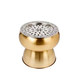 Brûleur d'encens en métal argenté de qualité supérieure, brûleur de Bakhoor, diffuseur de parfums aromatiques, parfait pour la décoration traditionnelle de la maison et les senteurs. - Product Image 2
