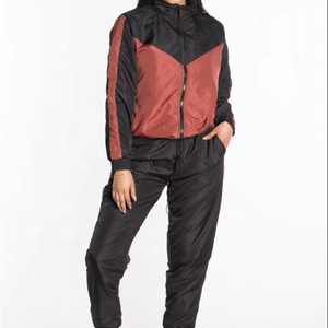 Ensemble 2 pièces coupe-vent imperméable en coton 100 % pour femme, style streetwear, idéal pour l'hiver et la montagne - Product Image 1