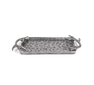 Bandeja de Servir de Aluminio Hecha a Mano con Estilo Contemporáneo para una Presentación de Alimentos Distintiva - Product Image 4