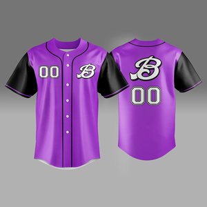 Camisetas de Béisbol Ligeras de Poliéster con Estampado por Sublimación, Nombre y Número Personalizados, Camisetas de Béisbol para Hombre, Fabricante de Ropa - Product Image 4