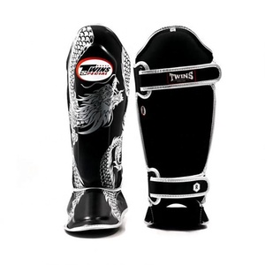 Protector de Espinilla y Empeine de Cuero Genuino para Entrenamiento de Muay Thai, Diseño de Última Generación, Ligero, con Cierre de Gancho y Bucle, Calidad Premium - Product Image 6