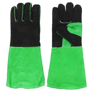 High Quality Reinforced Cowhide Split Leather Safety Gloves Anti Slip Heat and <b>Fire</b> Resistant for Welding Hockey Palm Usage - Product Image 6