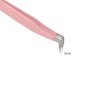 Pinces à cils de haute qualité, or et rose, emballage personnalisé, étiquette privée, pinces à cils pour extensions de cils - Product Image 3