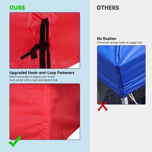 Gazebo e Pergola 1T Red Tent Top 10x10ft - Product Image 4