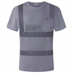 Gilet de sécurité d'été OEM 100 % coton, coupe classique, ANSI Classe 1, imperméable, pour agents de sécurité, vêtements de travail, logo, couleurs et tailles personnalisables - Product Image 2