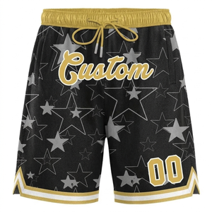 Shorts de sport décontractés pour hommes en toile respirante à séchage rapide, style hip-hop, 100 % coton, vente en gros - Product Image 1