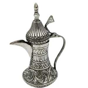 Cafetera Árabe Tradicional de Cobre, Dallah con Patrón Grabado, Tetera de Estilo Antiguo del Medio Oriente, Servidor de Bebidas, Regalo para Anfitriones - Product Image 6