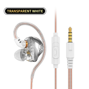 Écouteurs filaires HiFi 3,5 mm détachables à double dynamique avec basses pour la surveillance stéréo, la musique, le sport et la course à pied - Product Image 2