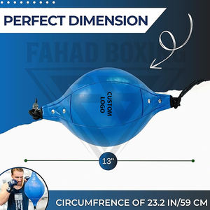 In Solid Blue Color Lightweight Roof To Ceiling <b>Boxing</b> Reflex <b>Ball</b> Double End Speed Training for Fitness Workout - Product Image 6