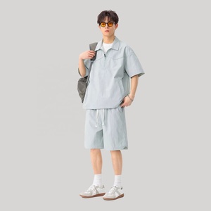 เสื้อโปโล100% สั้นผ้าโพลีเอสเตอร์แห้งเร็วระบายอากาศได้ดีเสื้อกอล์ฟลำลองแบบมีซิปปิดด้านล่างเหมาะสำหรับผู้ชาย - Product Image 5