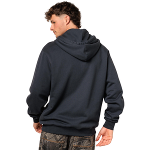 Custom Mens Full Zip <b>Hoodie</b> Regular Fit Fleece Hooded Sweatshirt With Two Front Pockets Small Chest Logo Casual Apparel Supplier - Product Image 2