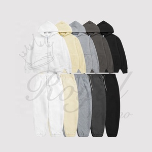 Survêtements zippés unisexes en molleton Tech 100% coton Survêtement pour l'entraînement Jogging Tenues d'hiver Ensembles unisexes - Product Image 3