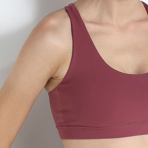 Top Selling Women's Sports <b>Bra</b> Fitness Yoga High Support Breathable Gym Running Seamless Private Label Front Logo On Sports <b>bra</b> - Product Image 3