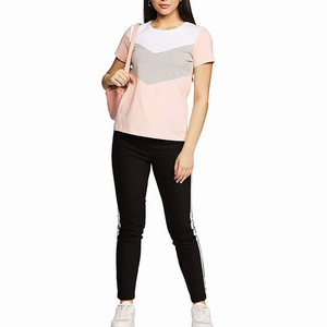 Camisetas de Algodón para Mujer de Primera Calidad, Color Sólido, Estilo Casual Holgado para Verano, Prenda Básica Personalizable - Product Image 6