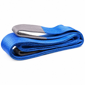 Eslinga de elevación de alta resistencia con ojo plano de 8 toneladas, de poliéster, 8000 kg, 2m, 3m, 4m, 5m, 6m, 8m, 10m, personalizada - Product Image 1