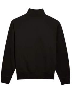 Sweat-shirts personnalisés pour hommes en coton biologique, fermeture éclair 1/4, logo personnalisé, col montant, coupe ample, prix de gros - Product Image 3