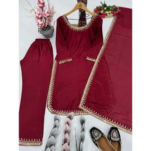 Conjunto Dupatta de diseño para mujer, parte inferior superior y hermoso - Product Image 3