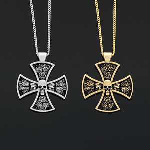 Pendentif BOJ RCJ 015, style victorien, personnalisé, rose-croix rosicrucienne, fait main, argent sterling, symbole alchimique, prix bas, en solde - Product Image 1