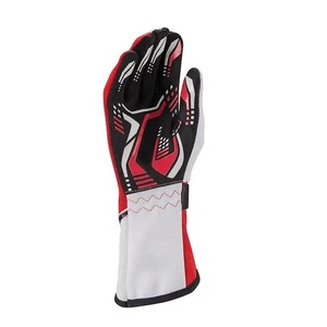 Guantes de Karting de Invierno, Completos, Ligeros, Impermeables, de Poliuretano, Rojos, Negros y Blancos, con Paneles Antideslizantes y Cierre de Gancho y Bucle - Product Image 1