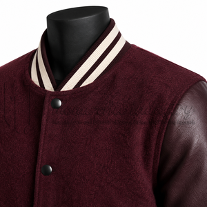Chaqueta Varsity de Invierno Personalizada de Lana Transpirable y Resistente al Viento para Unisex, Fabricante Mayorista OEM - Product Image 6