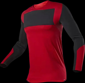 เสื้อเจอร์ซีย์มอเตอร์ครอสแบบเรียบง่าย ยูนิเซ็กซ์ ไซส์พลัส XL กันลม ระบายอากาศได้ดี ชุดกีฬา ATV รับผลิตตามแบบ สกรีนลายแบบ Sublimation - Product Image 3