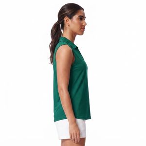 Camiseta Deportiva sin Mangas para Mujer, Color Morado, Tejido de Poliéster de Secado Rápido, Color Sólido, Transpirable, Informal - Product Image 6