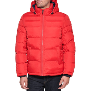 Classic Men Puffer Jacket Simple <b>Quilted</b> Look Warm <b>Winter</b> Coat - Product Image 6
