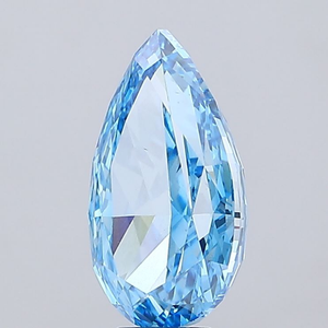 Excelente diamante suelto con certificación IGI, suministro de exportación de diamantes CVD, diamante de laboratorio de corte pera premium, azul vivo fantasía, claridad VS1 - Product Image 4