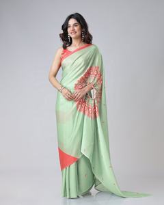 Alta calidad diseñador indio tradicional Bollywood Sari blusa colección último bordado tarifa al por mayor para fiestas de boda - Product Image 3
