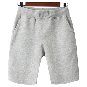 Shorts Bermuda Noirs pour Hommes, Taille Mi-Haute Élastique, Style Décontracté, 100% Coton, Tissu Respirant, Braguette Boutonnée, Couleur Unie, Poches - Product Image 6