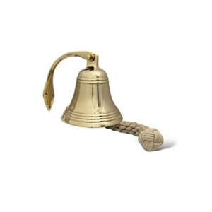 Campana Náutica Decorativa de Latón Antiguo, Personalizable, Hecha a Mano, Regalo para el Hogar, de la India - Product Image 1