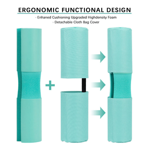 Coussin de protection en mousse personnalisé pour haltères, multicolore, protège-épaules, housse portable pour barre de squat, accessoire d'entraînement de fitness pour la gym - Product Image 2