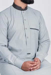 Customize OEM Service <b>Men</b> Islamic Clothing Jubba <b>Thobes</b> Traditional Muslim Moroccan Turkish Elegant Modest <b>Thobes</b> Breathable - Product Image 6