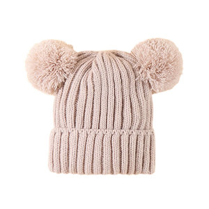 Custom Label Knitted <b>Beanie</b> Warm Winter Travel Headwear Premium Custom Logo Reversible Polyester/Cotton Common Embossed - Product Image 1