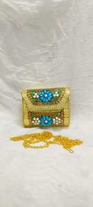 Handcrafted Metal Mosaic Bag featuring artistic detailing elegant style and versatile appeal for parties weddings and gifting - Product Image 3