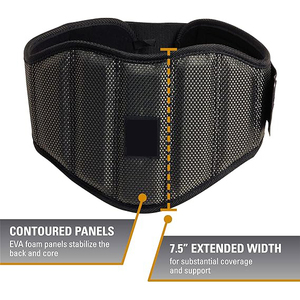 Professional Neoprene Double Pull Adjustable Weightlifting Belt Curved Design for Heavy Strength <b>Training</b> Back Support Lumbar - Product Image 5