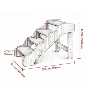 Scale per Animali Domestici con Superficie Antiscivolo, Eleganti e Sicure per i Tuoi Amici Pelosi - Product Image 3