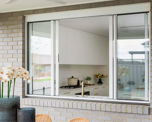 Fabricant professionnel vietnamien de portes coulissantes en verre à double vitrage, profilés fins en aluminium, pour salles de bain modernes. - Product Image 2