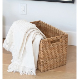 Cesta rectangular de ratán para almacenamiento, cesta de almacenamiento hecha a mano, venta al por mayor, ecológica, hecha en Vietnam - Product Image 5