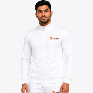 Conjunto deportivo de invierno premium para hombre, chaqueta deportiva con cremallera completa y pantalones deportivos tipo jogger, cálidos y forrados. - Product Image 5